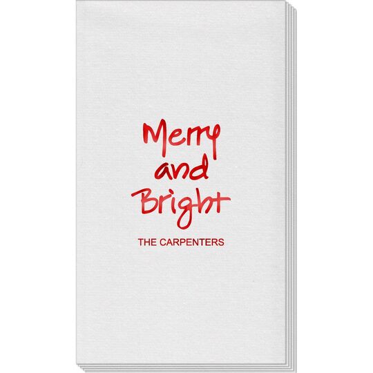 Studio Merry and Bright Linen Like Guest Towels